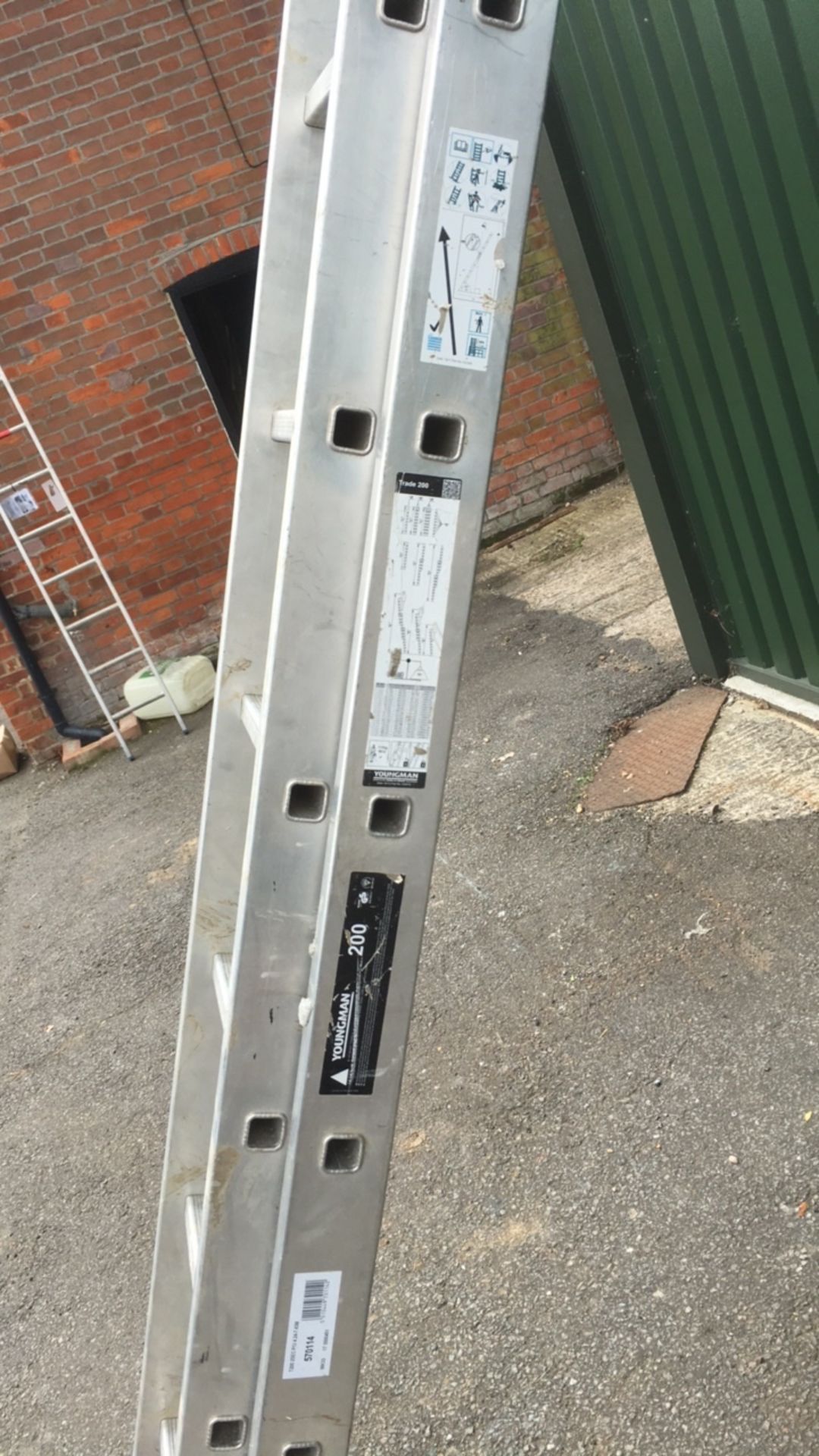 Youngman aluminium ladder 2 section 4.1m - Image 3 of 3