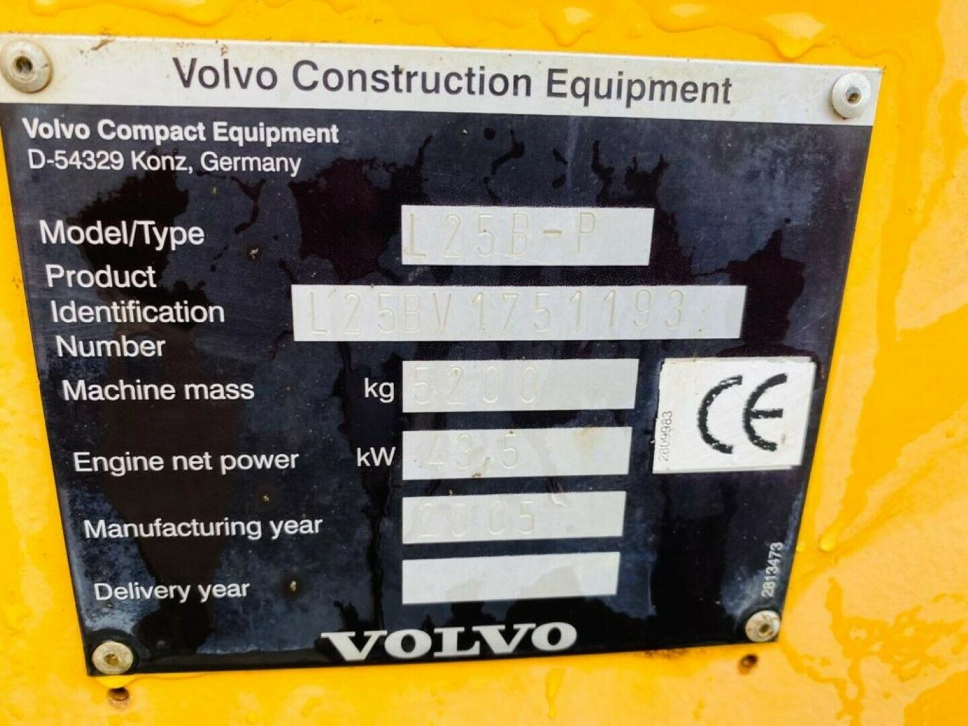 Volvo L-25B-P Wheel Loader 2005 - Image 8 of 12