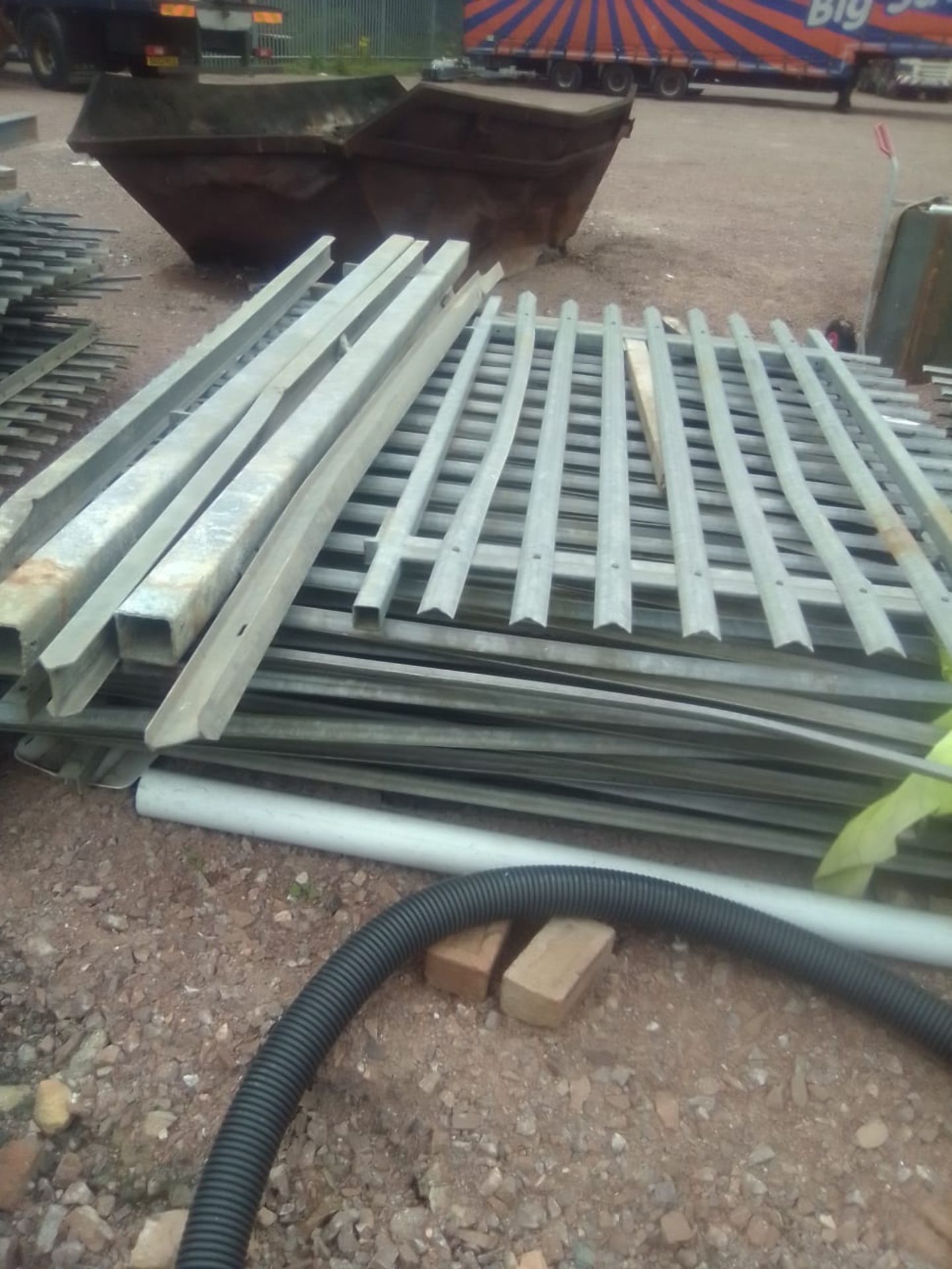 Galvanised Fence Panels x 10 - Image 2 of 15