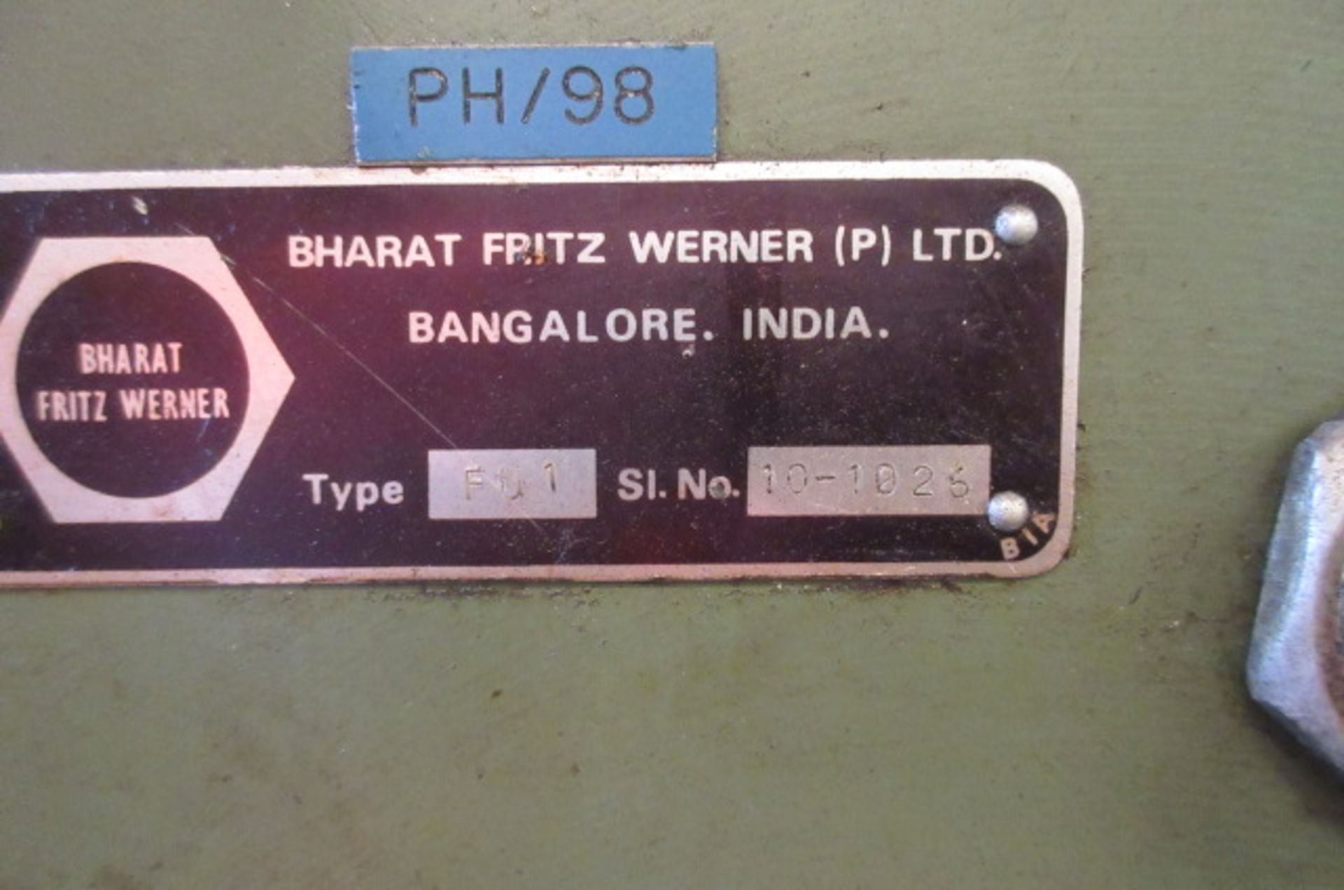 Bharat Fritz Werner Horizontal Milli - Image 6 of 6