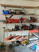 Selection of chain saws