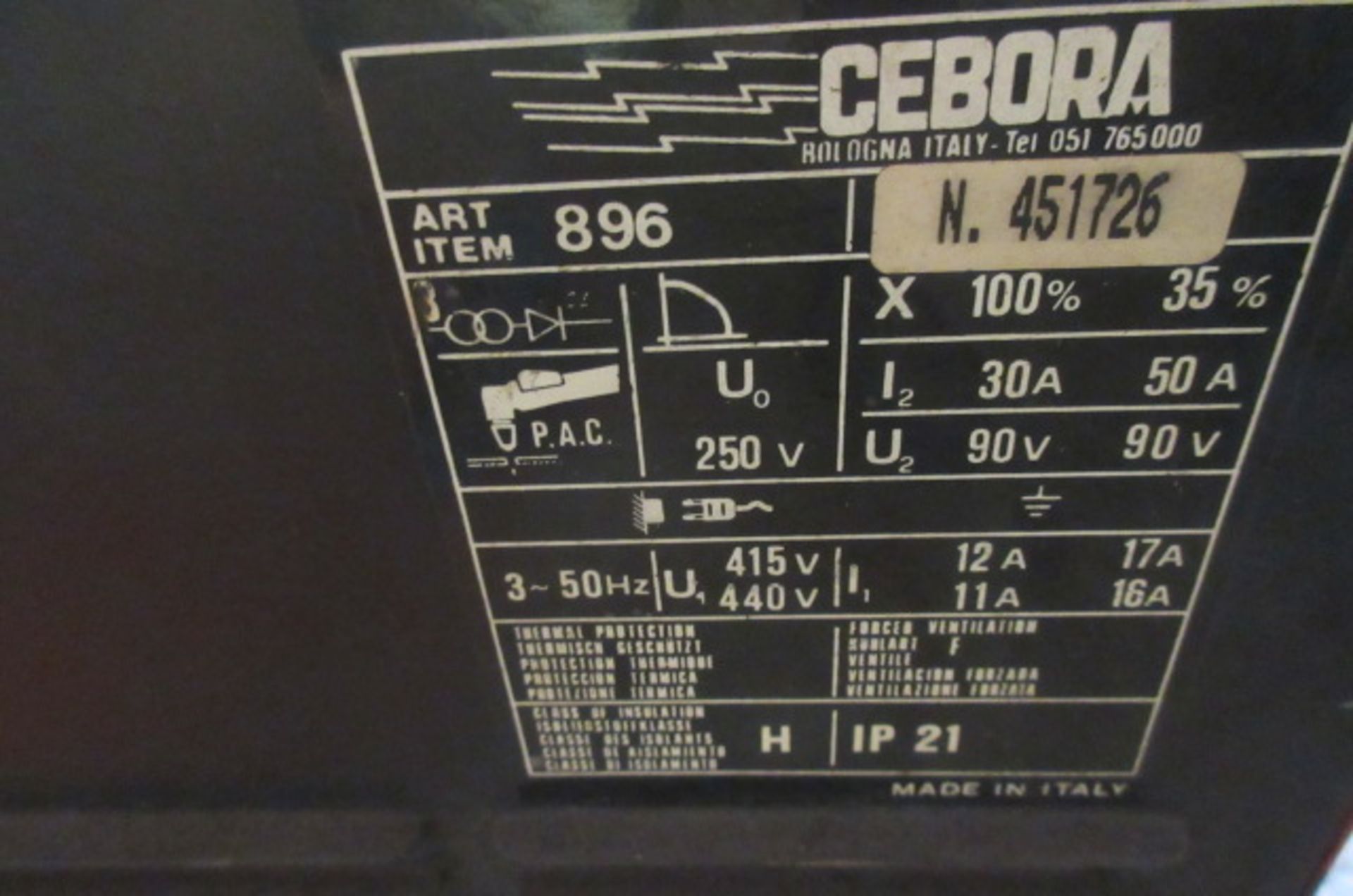 Cebora Welding Power Source - Image 3 of 3