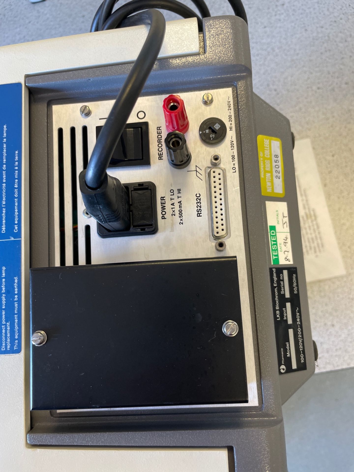 Pharmacia LKB Novaspec 2 Spectro Photometer - Image 2 of 3