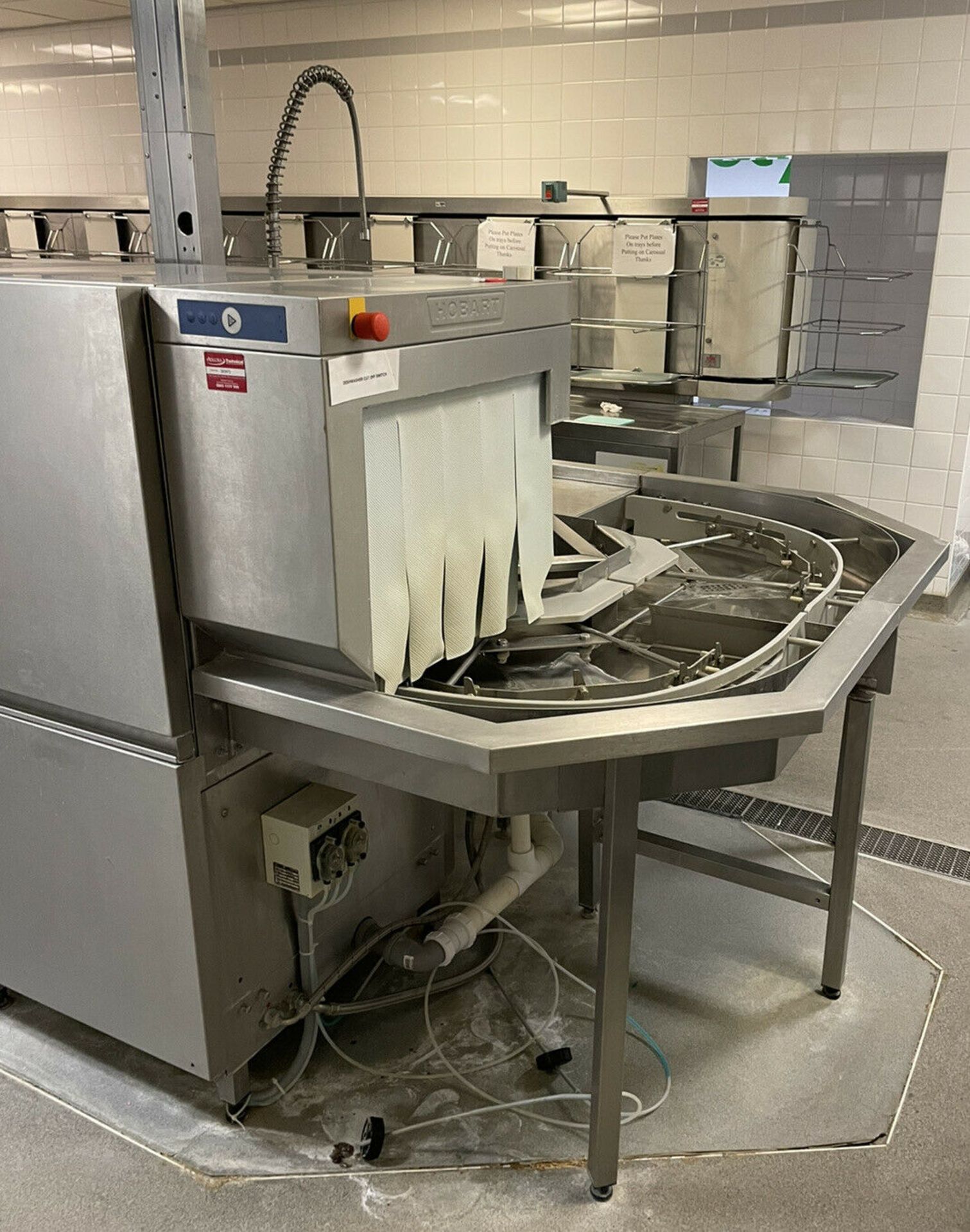 Hobart CNLA CDS Convey Dishwasher Machine - Image 3 of 7