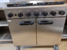 Lincat 6 ring gas cooker