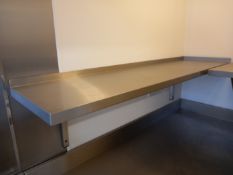 Stainless steel shelf