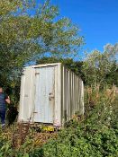 Roll along container like cabin trailer.