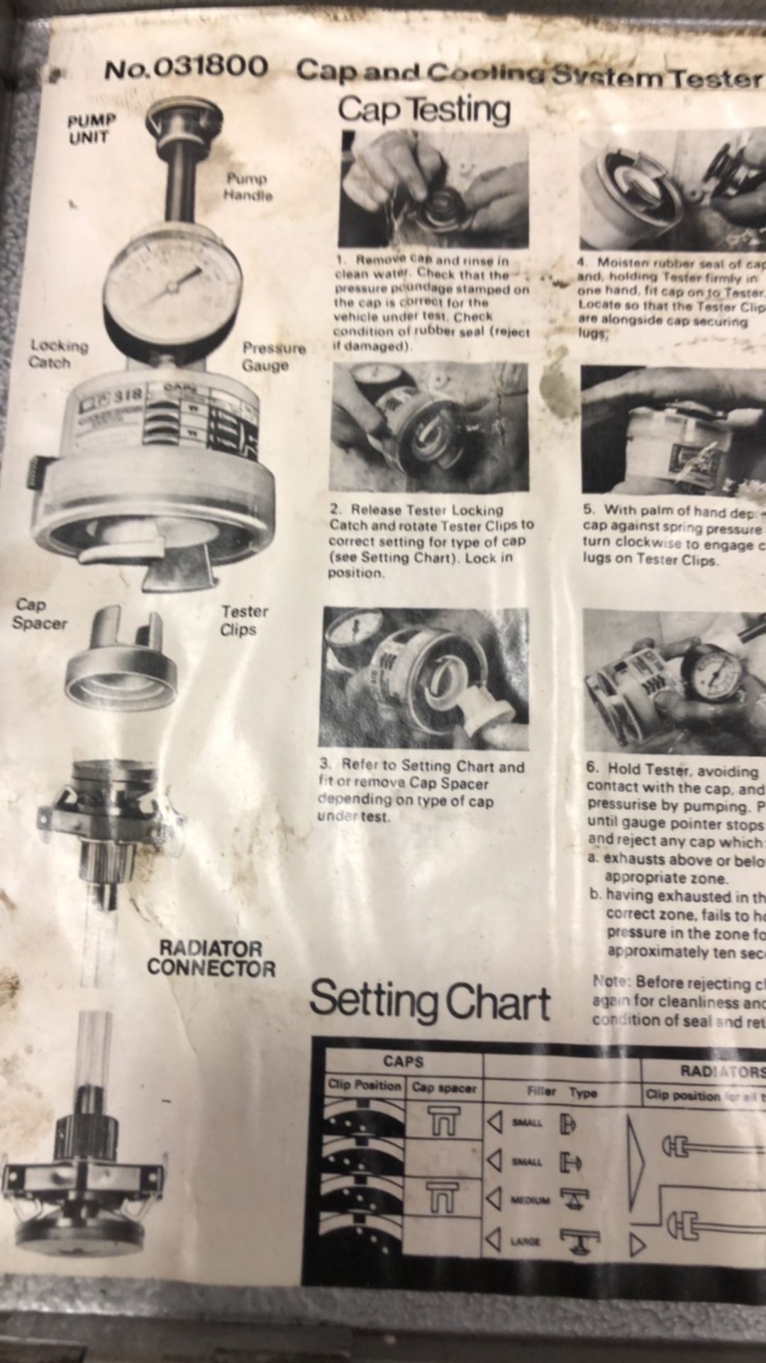 Cooling/cap system test kit - Image 3 of 4