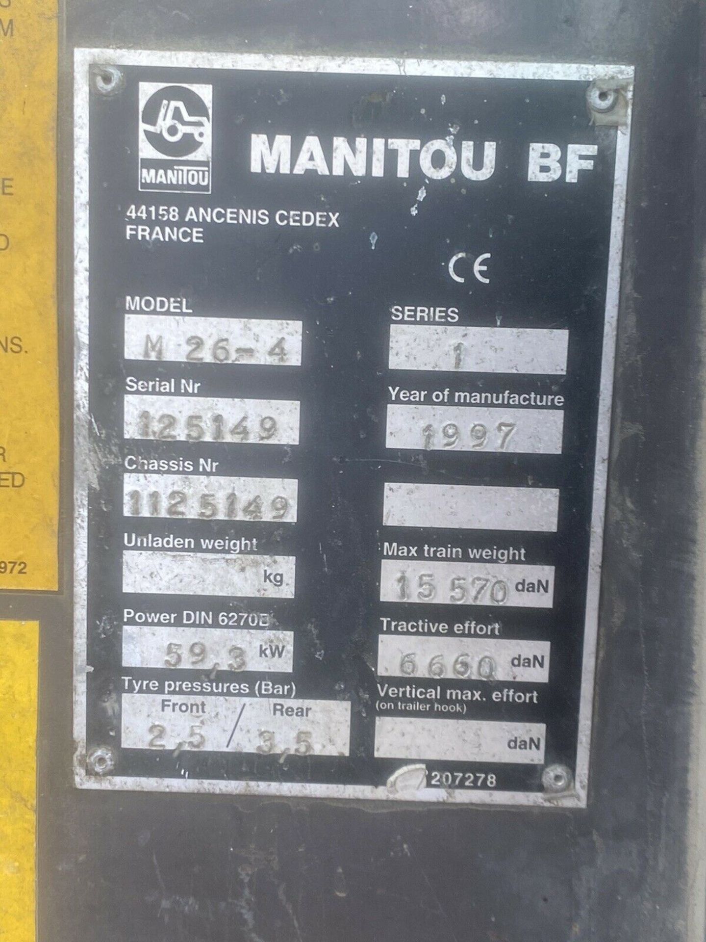 Mantou M26.4 four wheel drive diesel forklift - Image 8 of 10
