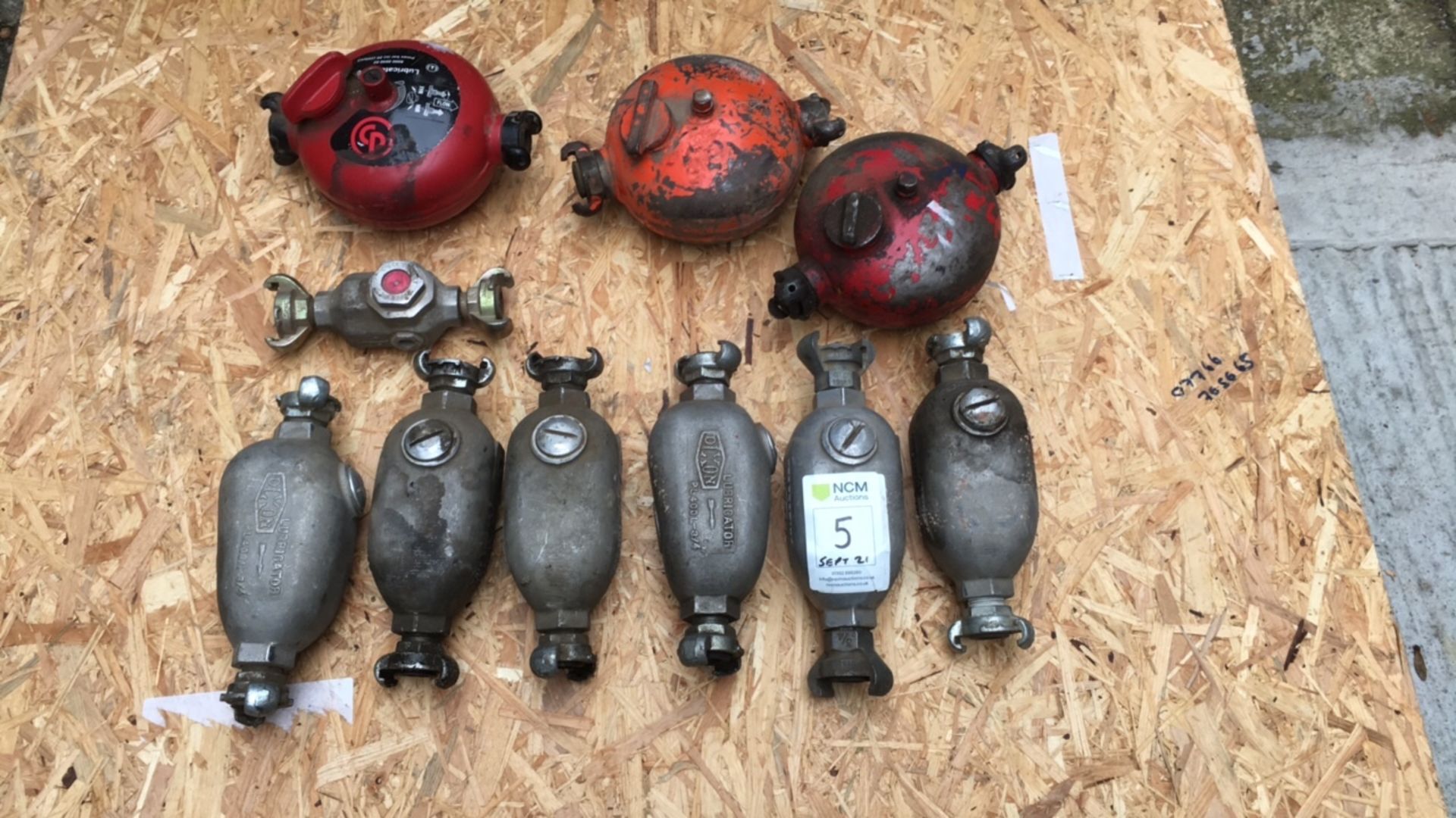 Pneumatic airline lubricator job lot