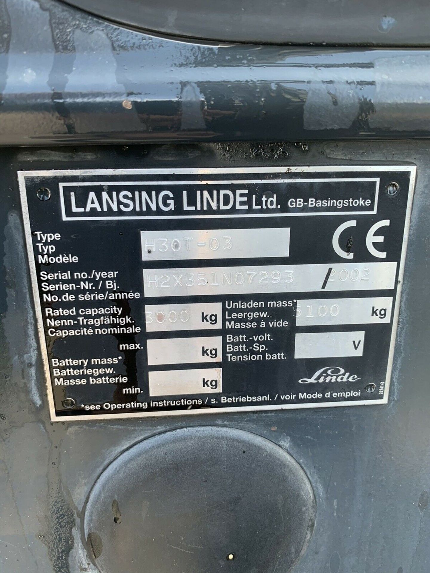 Linde 3 Tonne Gas Forklift - Image 4 of 5