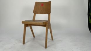 Half back wooden chair.