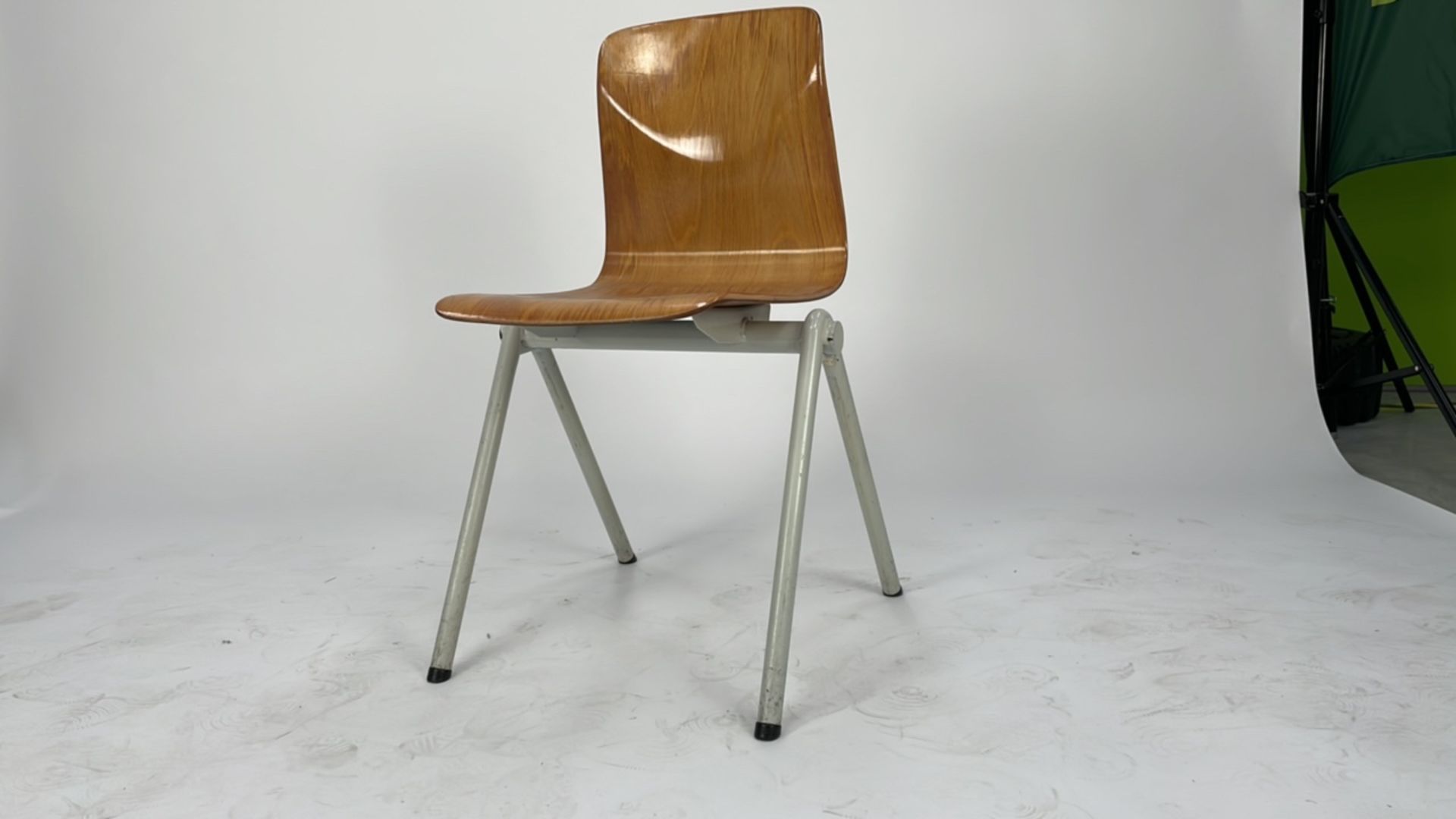 Oak effect chair