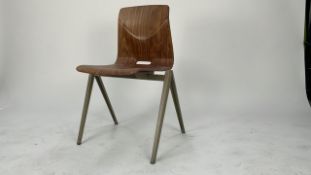 Brown wooden chair.