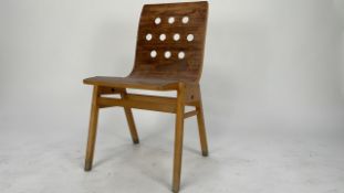 Full back wooden chair.