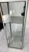 Glass display cabinet