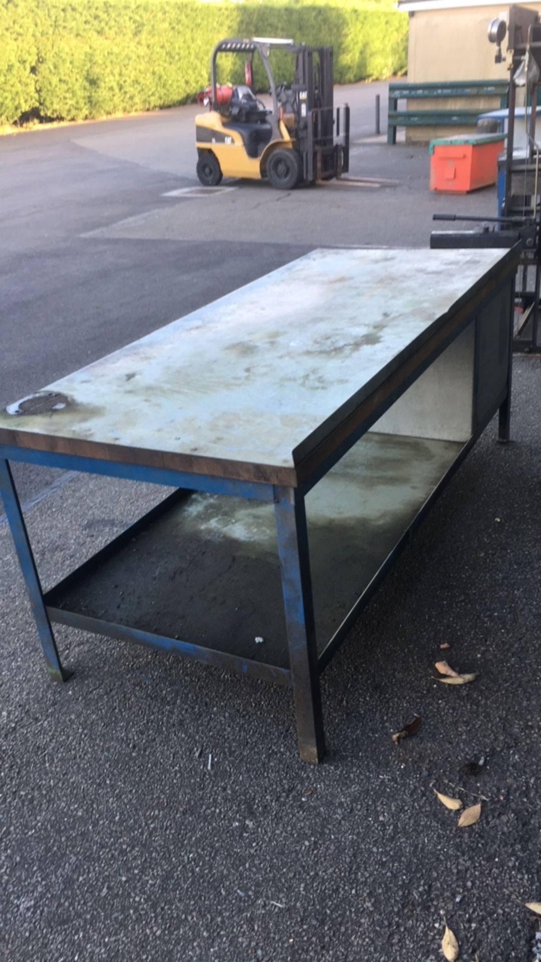 Bench Master Ltd Steel framed work bench with locker - Image 2 of 3