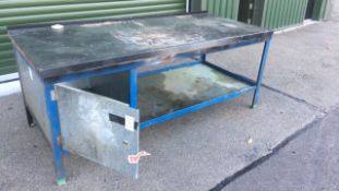 Bench Master Ltd Steel framed work bench with locker