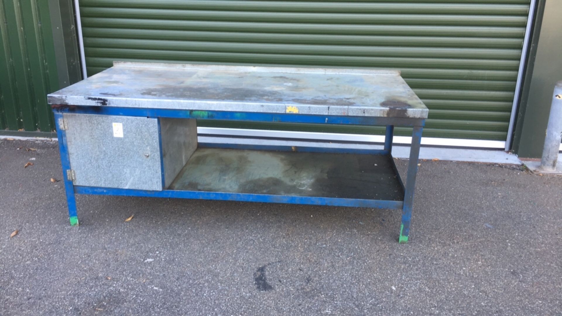 Bench Master Ltd Steel framed work bench with locker