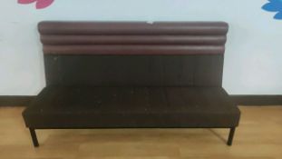 Burgundy Leather and brown fabric Bonquet