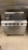 Falcon Dominator hot plate solid top double door O