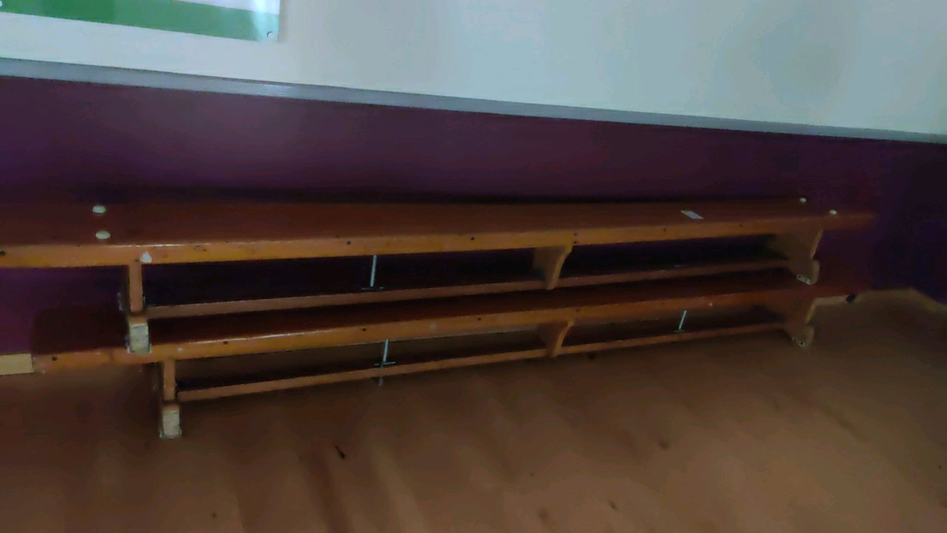 Sports hall bench