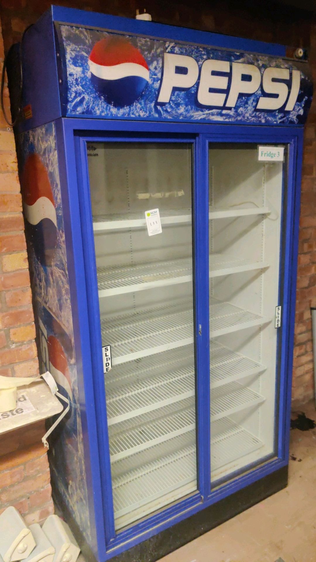 Pepsi branded fridge