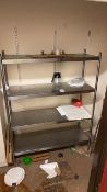 Stainless steel shelving unit