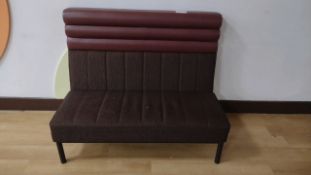 Burgundy Leather and brown fabric Bonquet