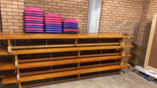 Miscellaneous including timber balance benches and