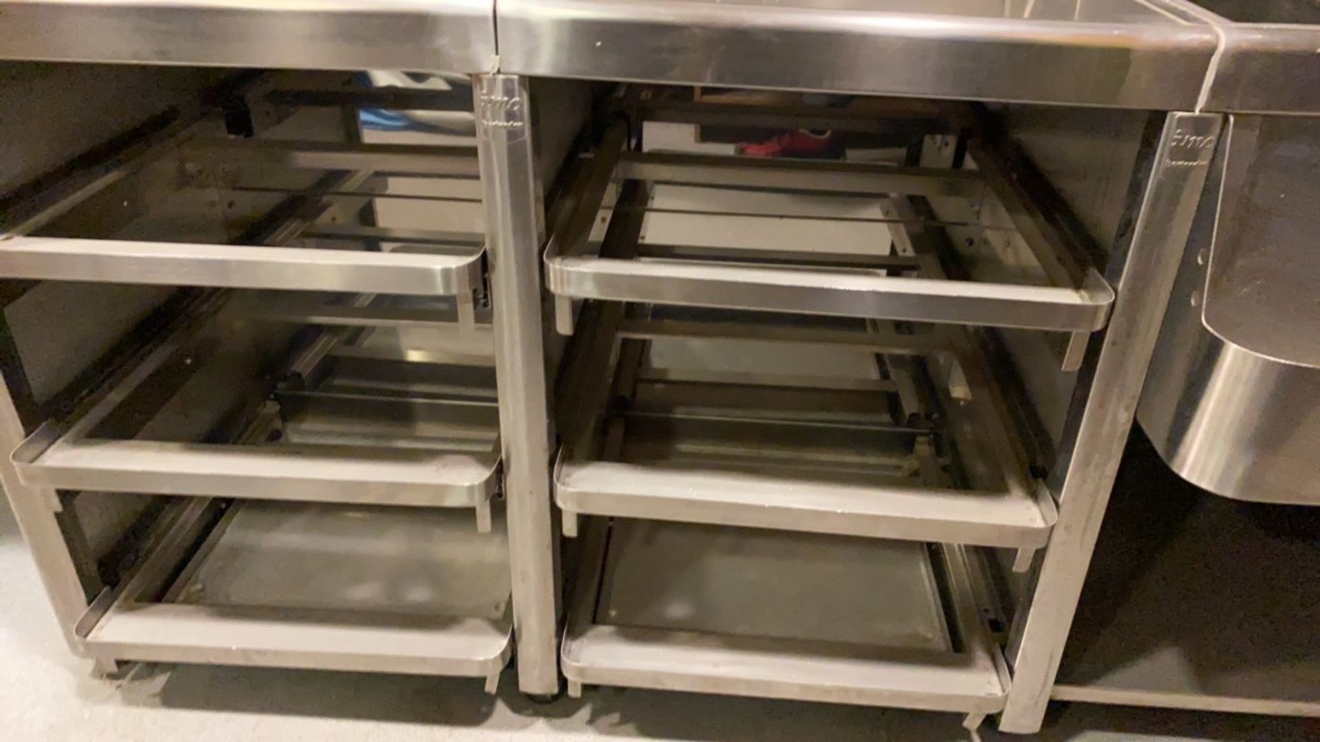 Large stainless steel preparation station with sin - Image 5 of 6