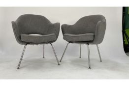 Grey Fabric Commercial Grade Chair x 2