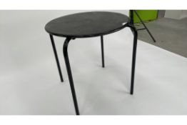 Black Round Tables Steel Frames