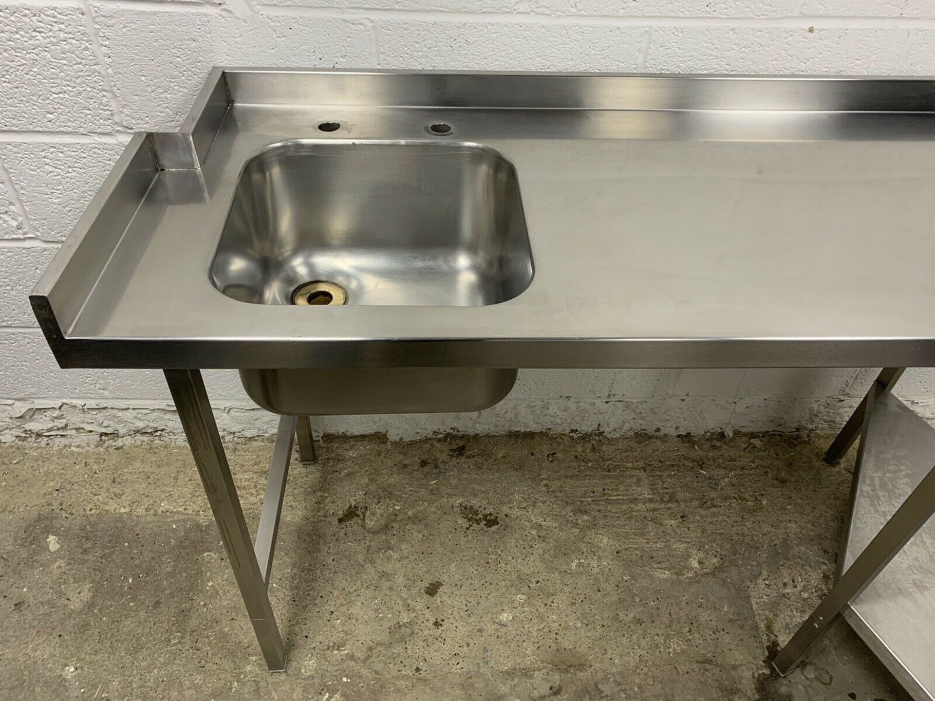 Stainless Steel Single Bowl Sink & Preparation Tab - Image 3 of 5