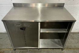 Heavy Duty Preparation Table With Cupboard