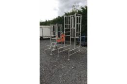 Podium scaffolding work platform job lot, 1 has no steps or floor (A684318)