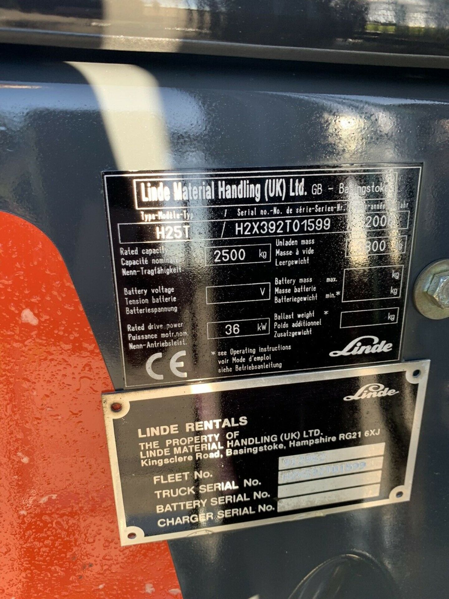 Linde H25 Gas Container Spec Forklift - Image 7 of 7
