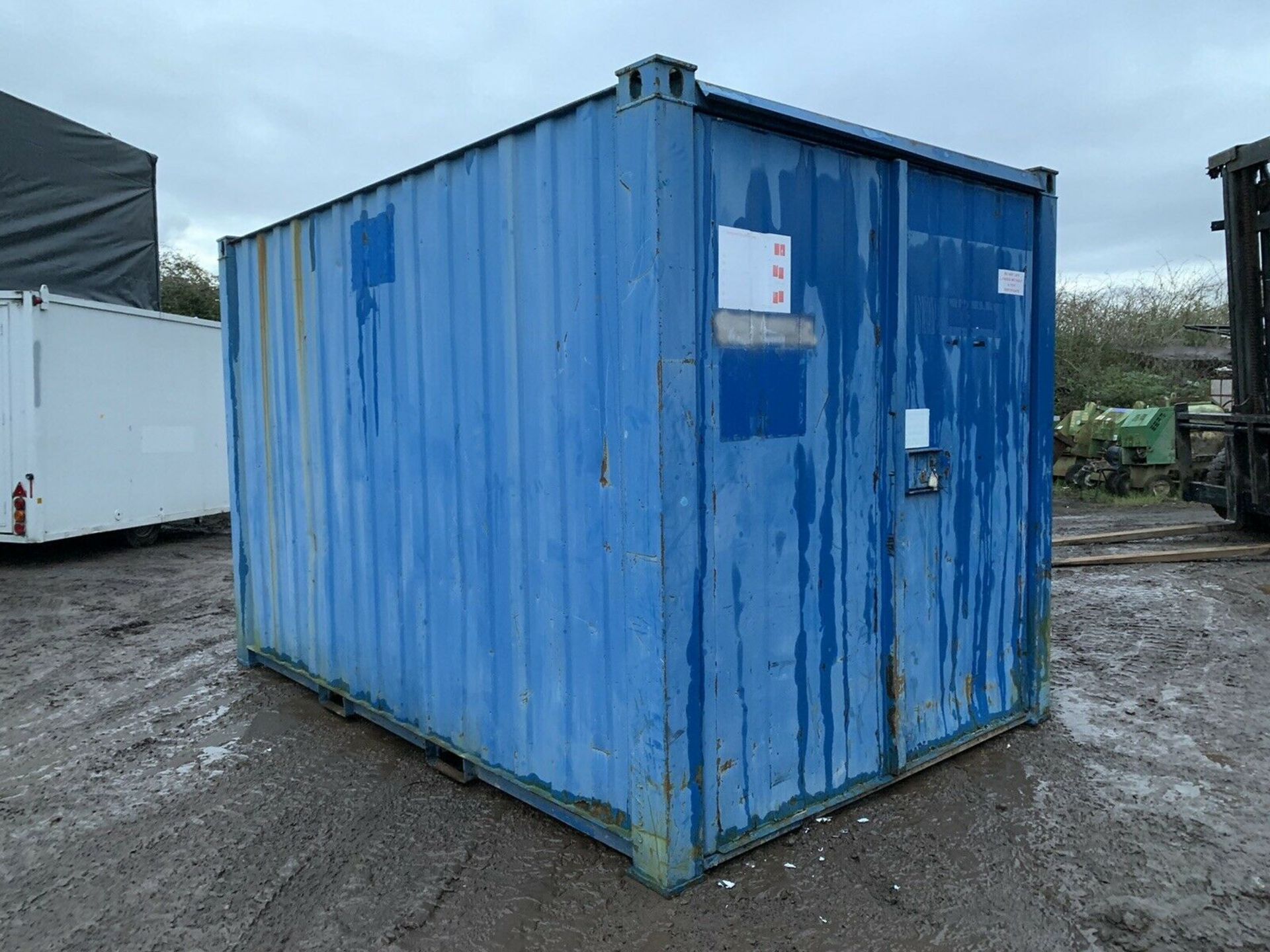 12ft Storage Container Portable Shipping Container Anti Vandal Steel - Bild 4 aus 8