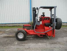 Moffett mounty truck mounted forklift fork lift poultry spec delivery arranged