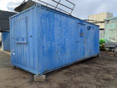 20ft Portable Office Site Cabin Welfare Unit Canteen Anti Vandal