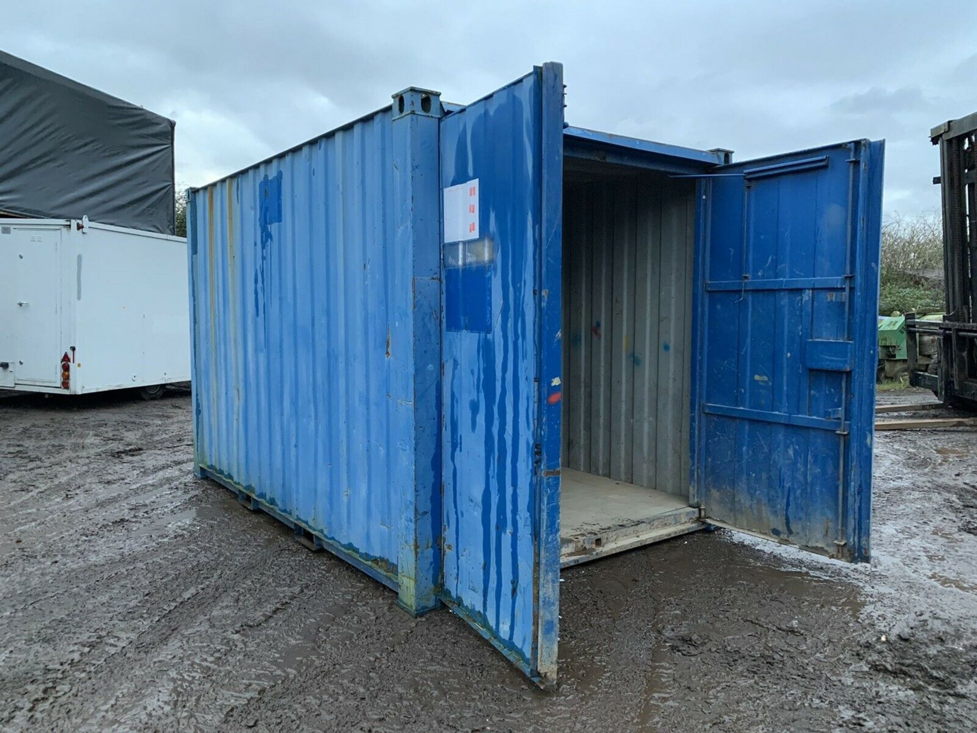 12ft Storage Container Portable Shipping Container Anti Vandal Steel - Bild 2 aus 8