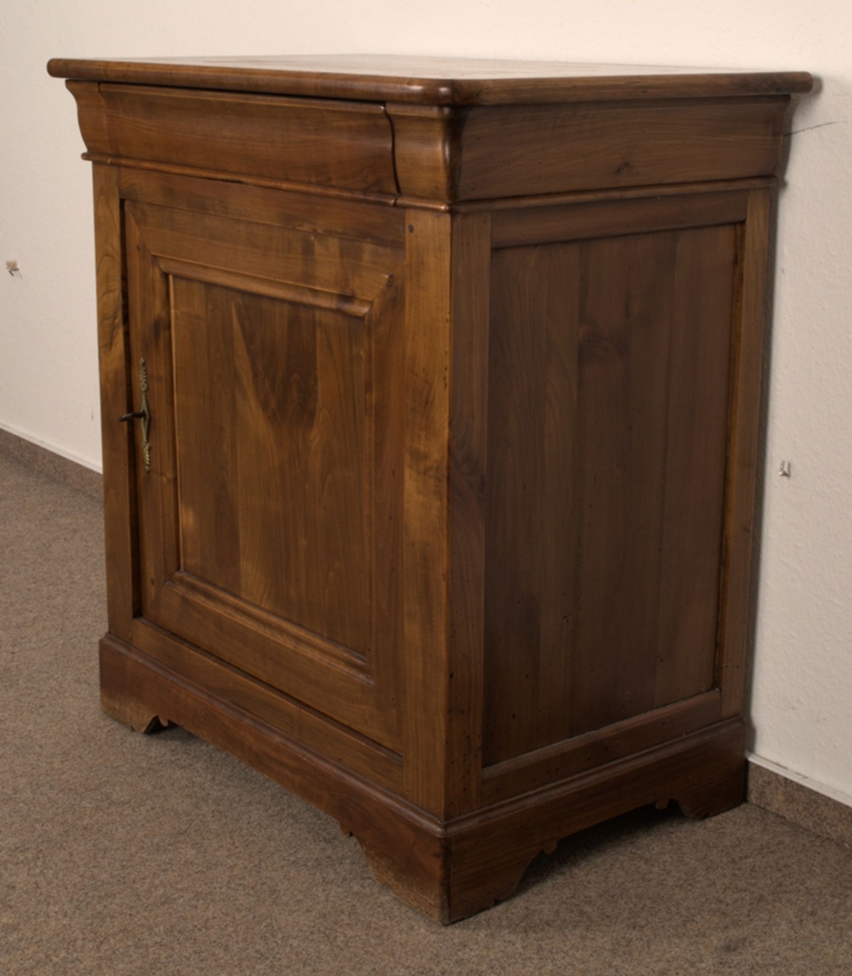 Eintüriges Kommodenschränkchen, sog. Halbschrank, Kirschbaum, Stil Biedermeier/ - Image 4 of 14