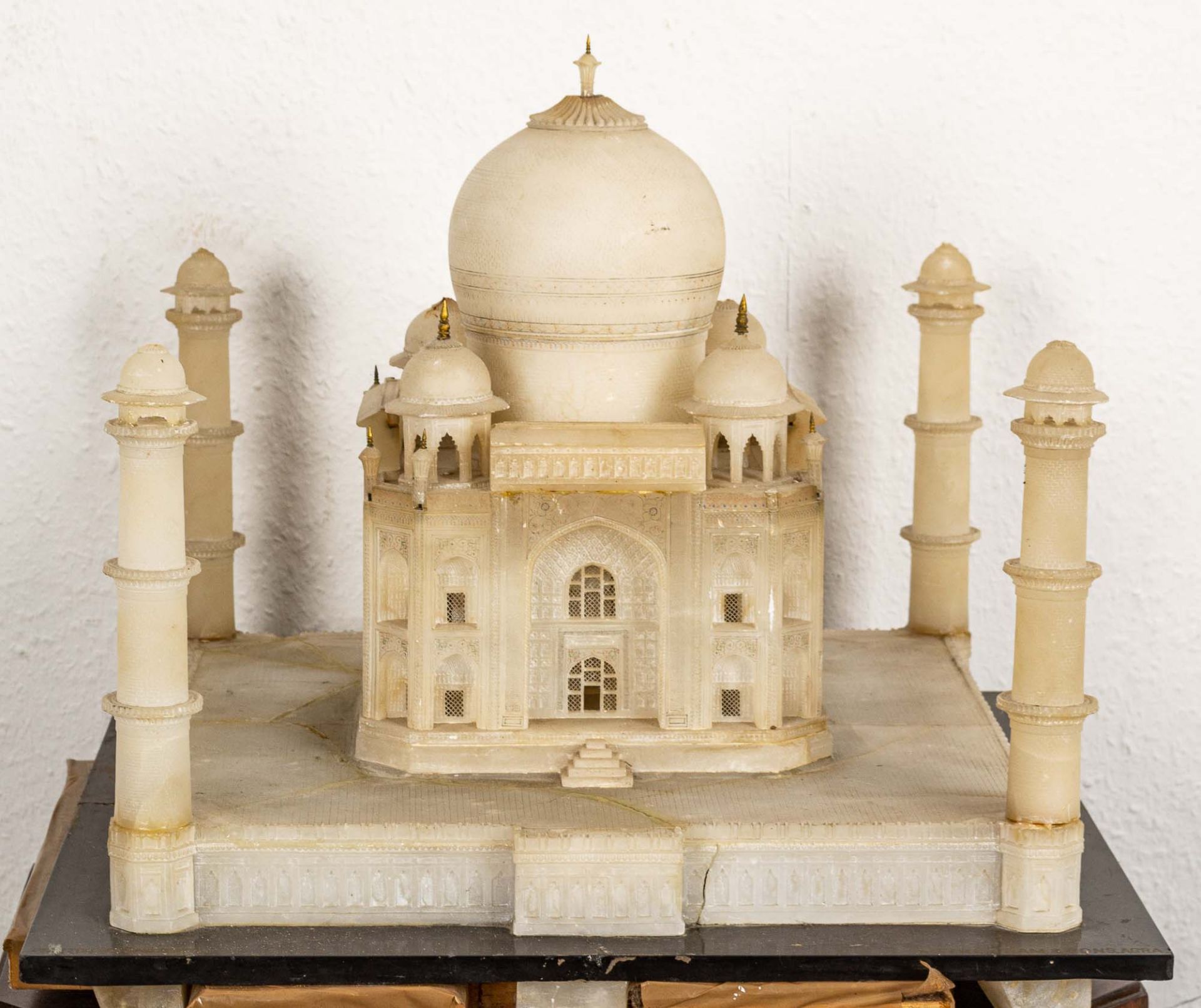 Seltenes Tischmodell des "TAJ MAHAL" (Tadsch Mahal), Agra/Indien um 1880/90, Al - Bild 2 aus 23