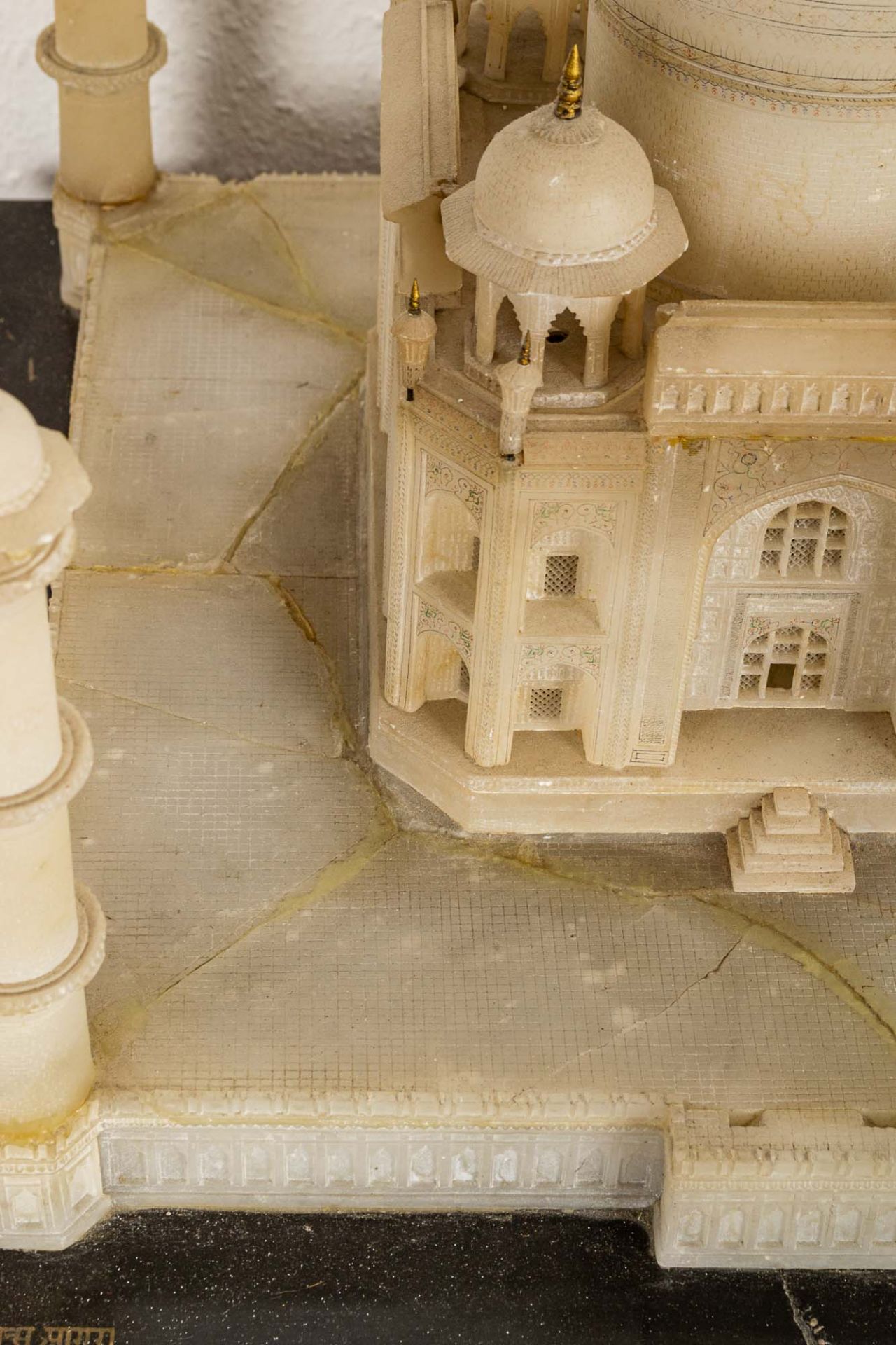 Seltenes Tischmodell des "TAJ MAHAL" (Tadsch Mahal), Agra/Indien um 1880/90, Al - Image 18 of 23