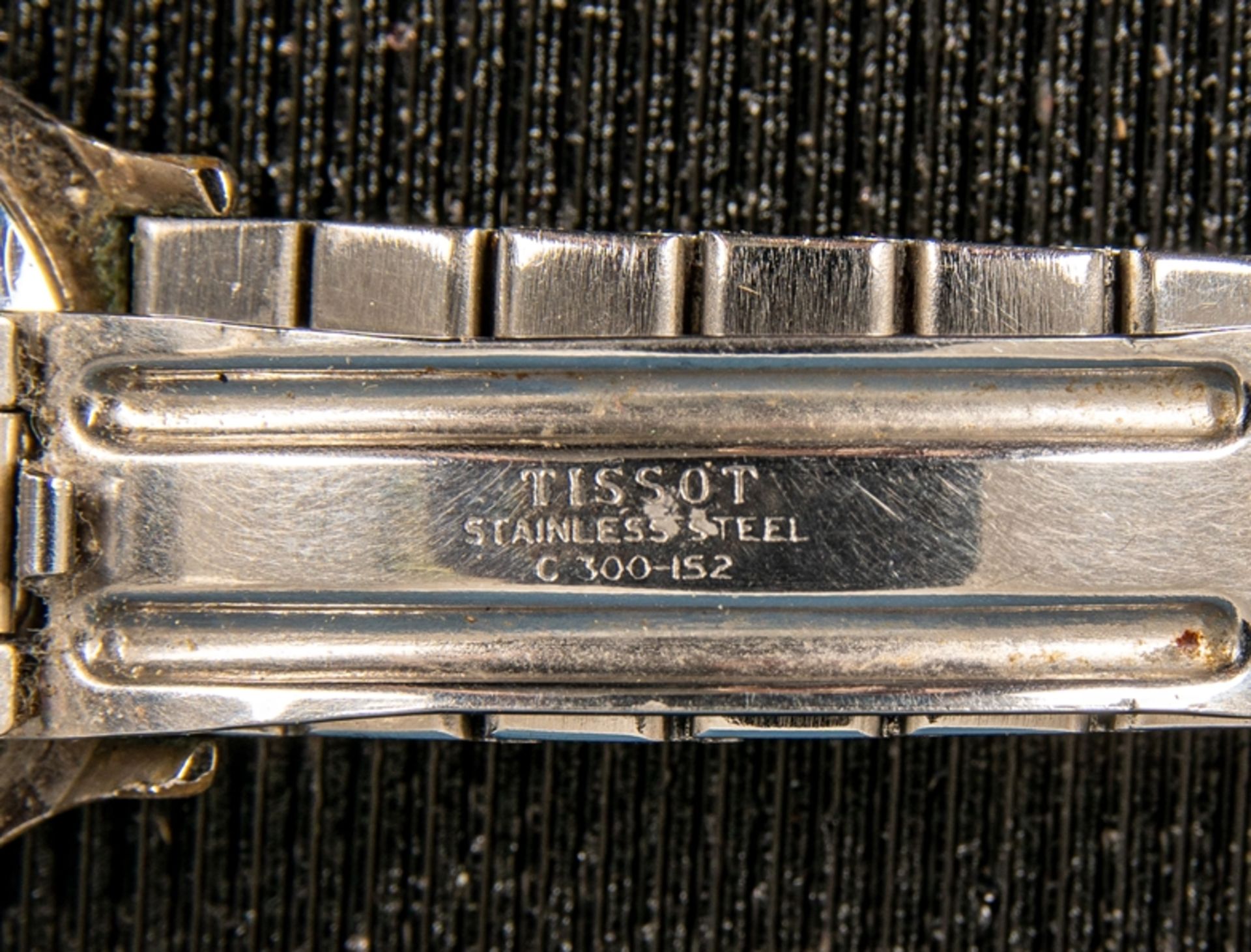 TISSOT - Damenarmbanduhr, Stahl/Gold, Quartzwerk ohne Funktion, weißes Ziffernb - Bild 5 aus 6