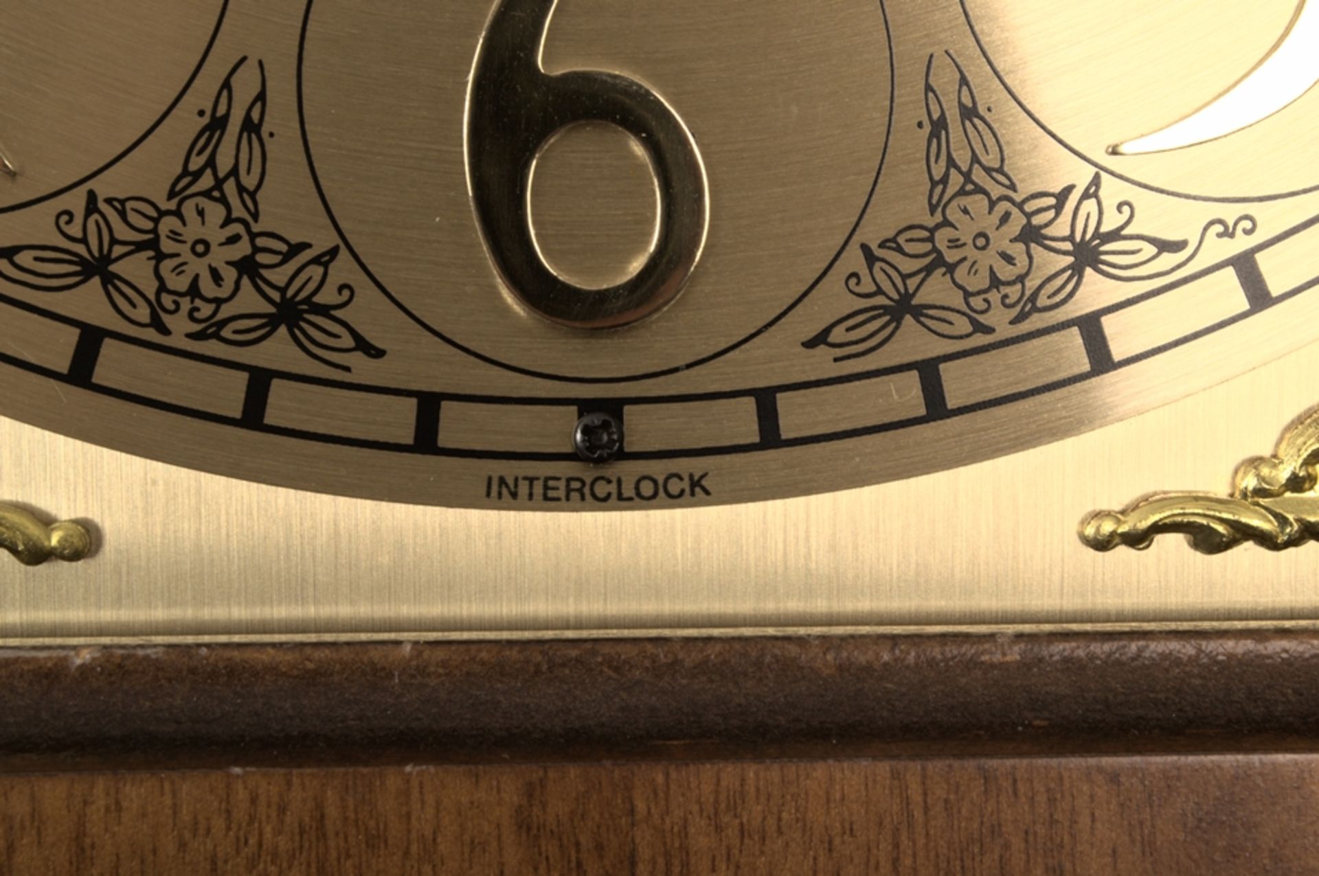 Große Bodenstanduhr der Marke "Interclock", dreigewichtiges, mechanisches Uhrwe - Image 10 of 12