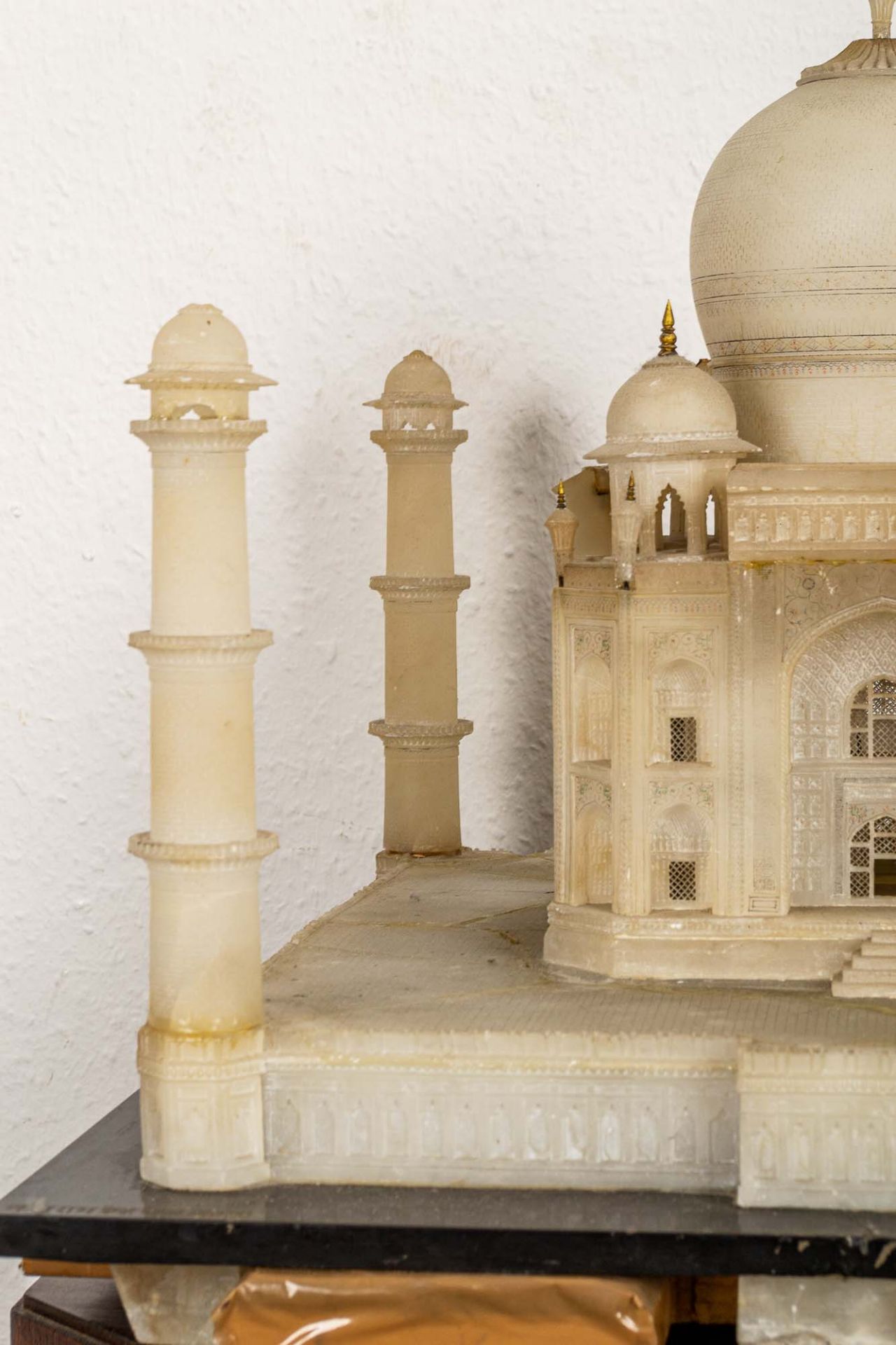 Seltenes Tischmodell des "TAJ MAHAL" (Tadsch Mahal), Agra/Indien um 1880/90, Al - Bild 5 aus 23