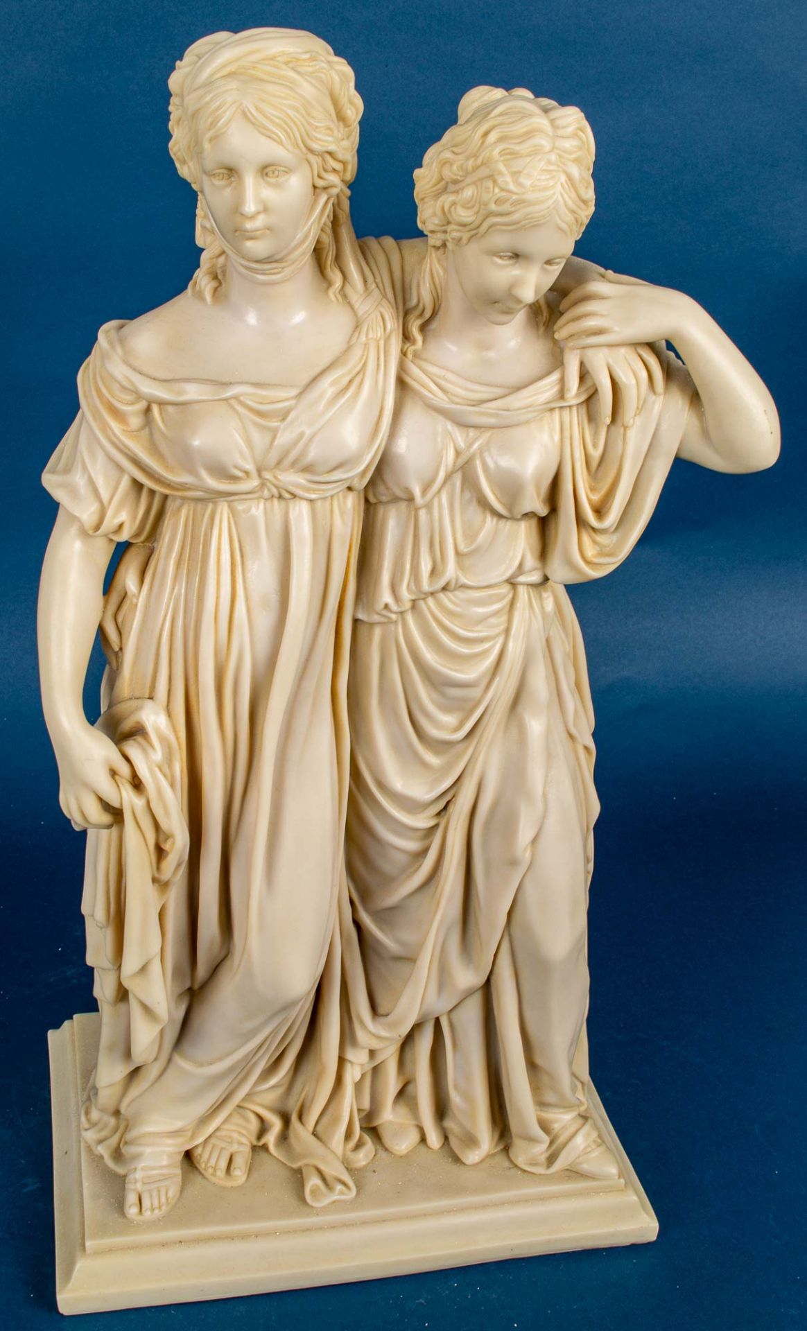 "Louise & Friederike von Preussen", Kunstmarmor/Kunstguss von 1990, ca. 54 x 28 - Image 10 of 11