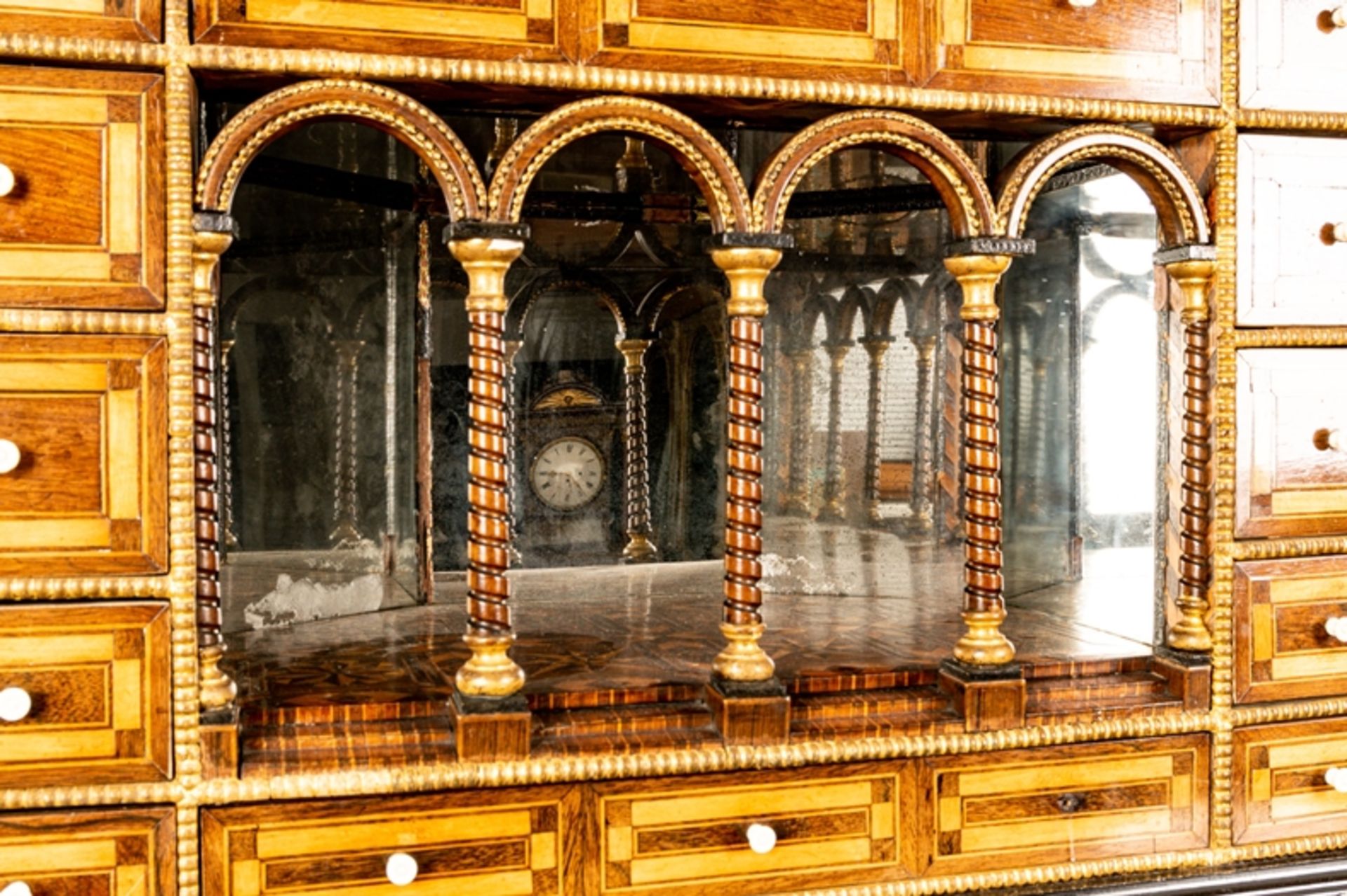 Antiker Kabinettschrank, italienisches Renaissance-Möbel des 17./18. Jhds., mit - Image 34 of 66