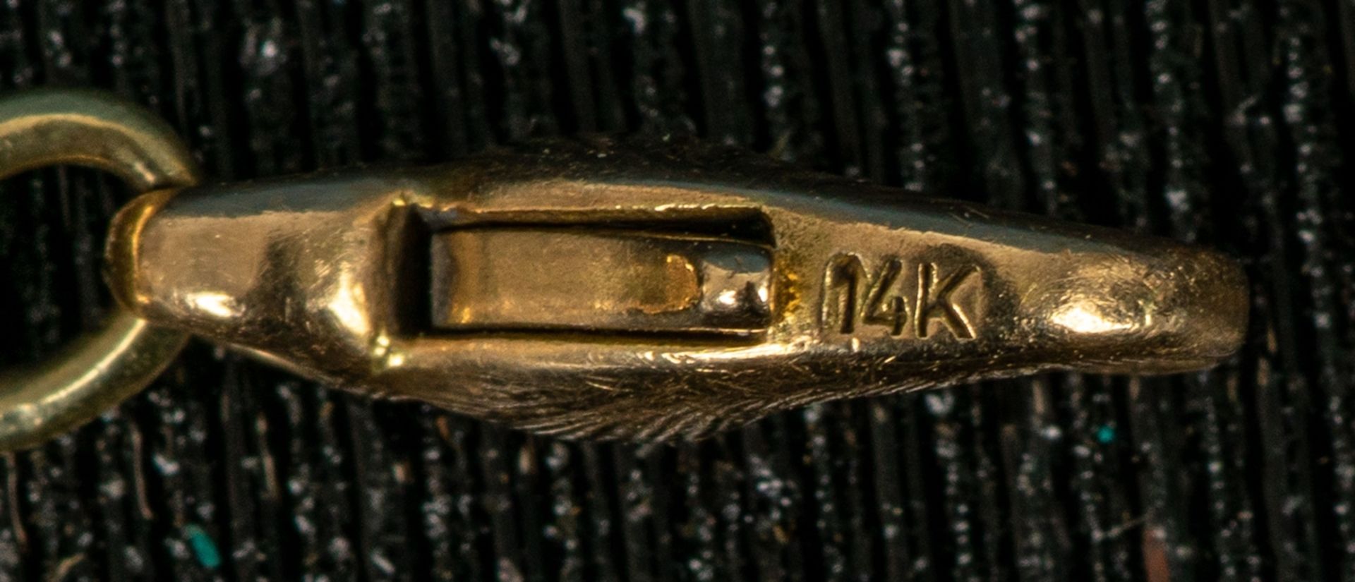 Glieder-Armkette mit Karabinerverschluss, 585er Gelbgold, Länge ca. 19,5 cm, ca - Bild 3 aus 3